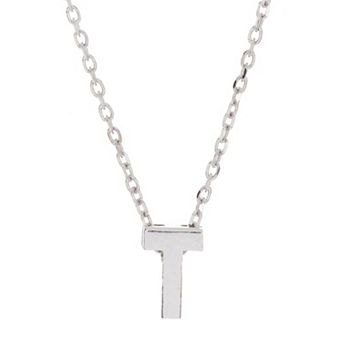 Adornia Mini Initial Pendant Necklace