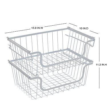 Sonoma Goods For Life® Set of 2 Stackable Hanging Baskets