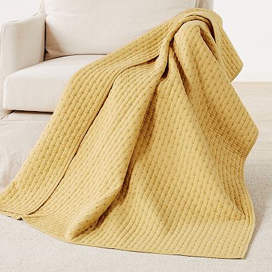 Levtex Home Cross Stitch Quilted Throw