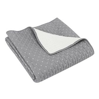 Levtex Home Cross Stitch Quilted Throw
