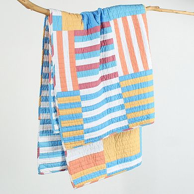 Levtex Home Sol Stripe Patch Quilted Throw
