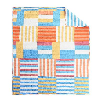 Levtex Home Sol Stripe Patch Quilted Throw