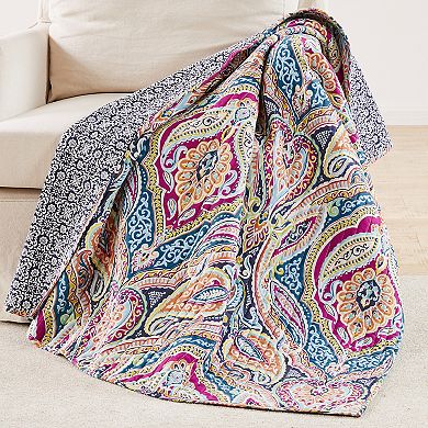 Levtex Home Magnolia Navy Quilted Throw