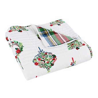 Levtex Home Festive Baubles Quilted Throw