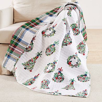 Levtex Home Festive Baubles Quilted Throw