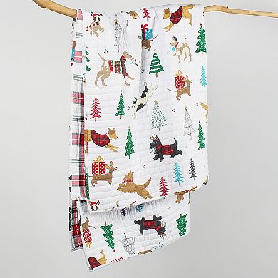 Levtex Home Jingle Paws Quilted Throw