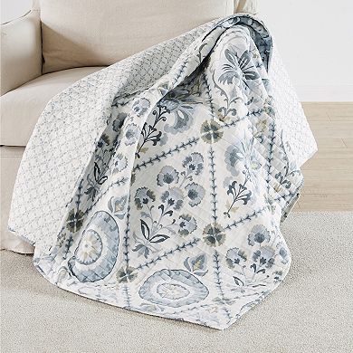 Levtex Home Maeve Neutral Quilted Throw