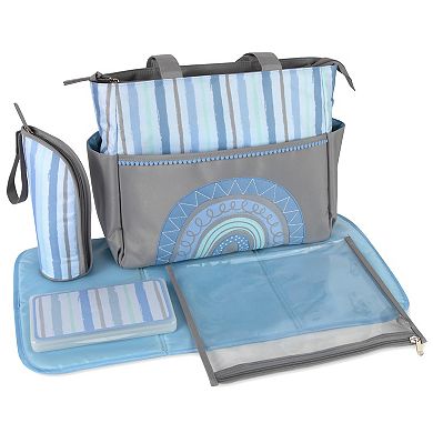 Baby Essentials 5-in-1 Rainbow Diaper Bag Tote