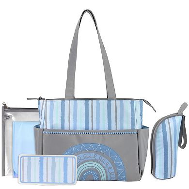 Baby Essentials 5-in-1 Rainbow Diaper Bag Tote