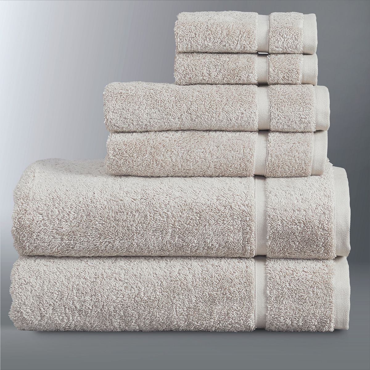 Simply Vera Vera Wang Vera Egyptian Cotton 6-piece Towel Set - Beige