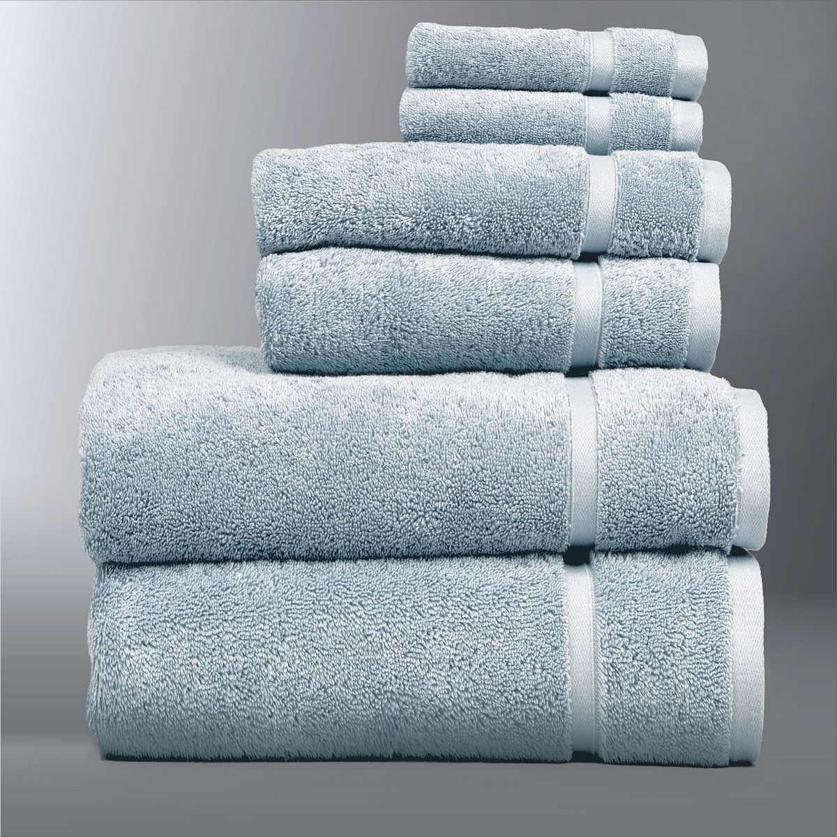 Simply Vera Vera Wang Vera Egyptian Cotton 6-piece Towel Set - Blue Fog