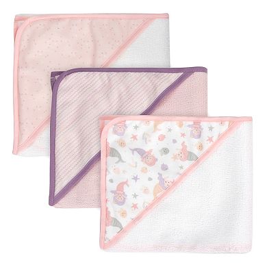 Baby Essentials 6-piece Hooded Baby Bath Towel & Wash Cloth Set