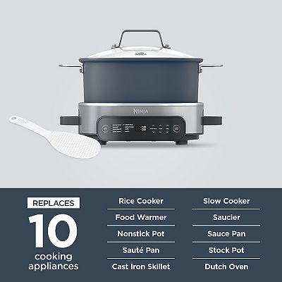 キッチン家電 Ninja Everyday Possible Cooker MC110JBK Ninja Foodi 6.5-qt. Everyday PossibleCooker Pro Multi-Cooker MC1101