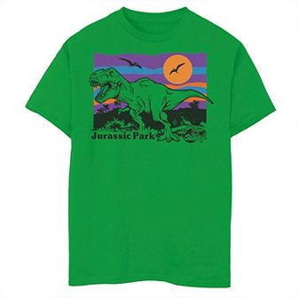 Boys 4-7 Jurassic Park Sunset T-Rex Short Sleeve Graphic Tee