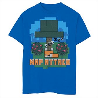 Boys 4-7 Minecraft Nap Attack Short Sleeve Graphic Tee