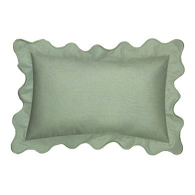 Celebrate Together Green Scalloped Easter Bunny Throw Pillow