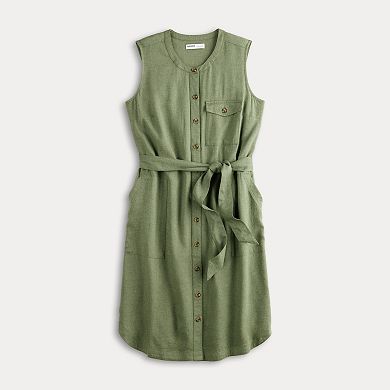 Women's Sonoma Goods For Life® Utility Belted Dress