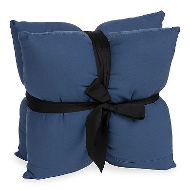 Sonoma Goods For Life Textured Denim Solid 18" x 18" Throw Pillow 2-pack Set
