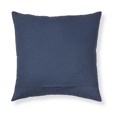 Sonoma Goods For Life Textured Denim Solid 18" x 18" Throw Pillow 2-pack Set