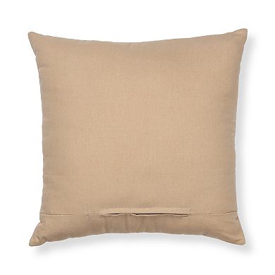 Sonoma Goods For Life Textured Tan Solid 18" x 18" Throw Pillow 2-pack Set