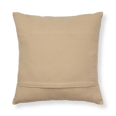 Sonoma Goods For Life Textured Tan Solid 18" x 18" Throw Pillow 2-pack Set
