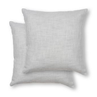 Sonoma Goods For Life® Slubbed Solid 18" x 18" Throw Pillow 2-pack Set