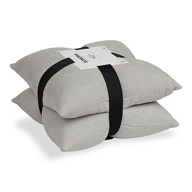 Sonoma Goods For Life Slubbed Solid 2-piece 18" x 18" Throw Pillow Set