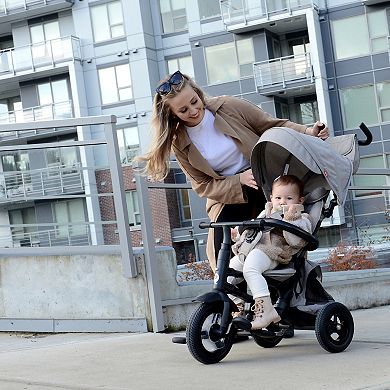 Q Play Rito Plus 3-In-1 Folding Multi-Stage Lightweight Stroller Tricycle