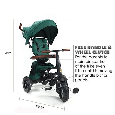 Q Play Rito Plus 3-In-1 Folding Multi-Stage Lightweight Stroller Tricycle