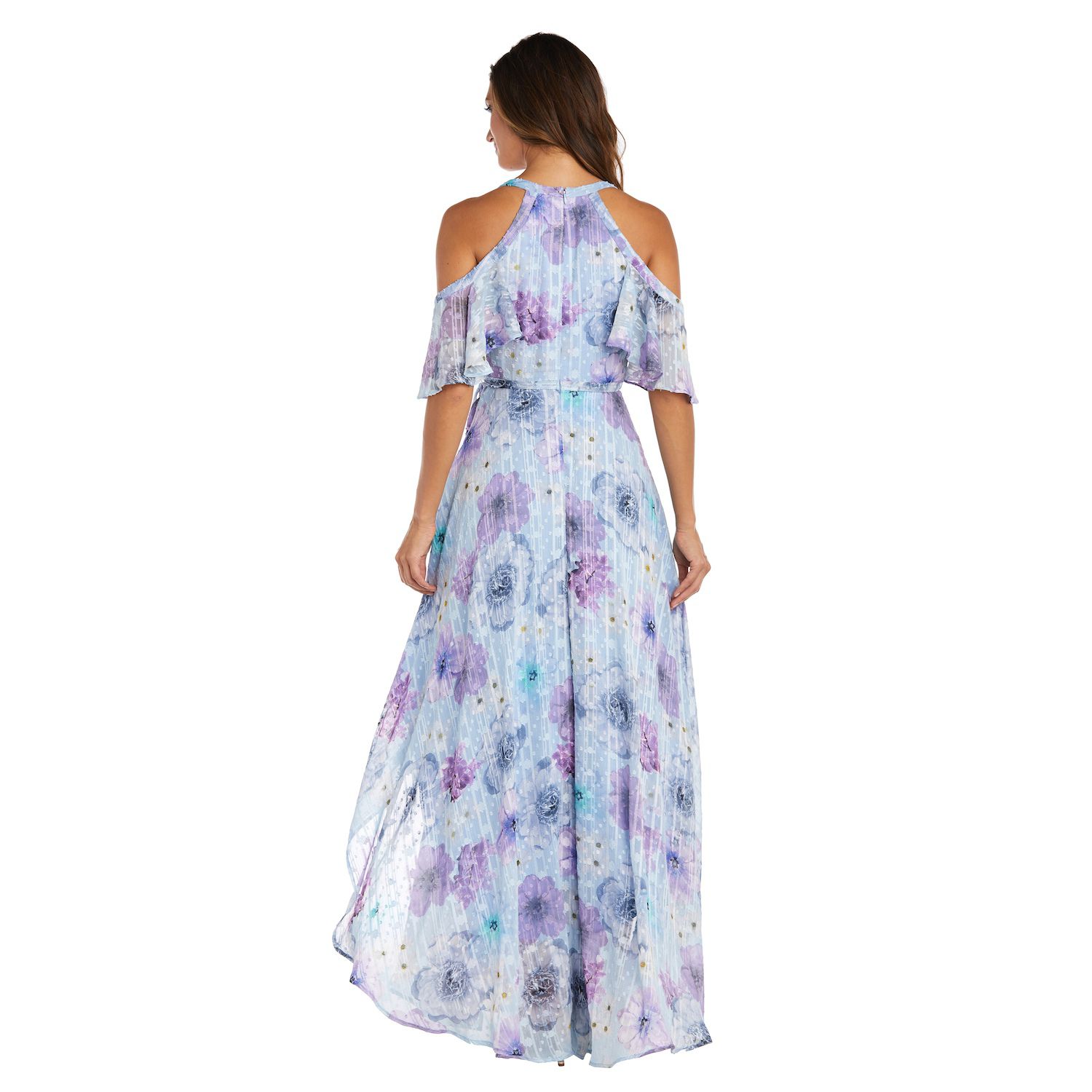 Women's Nightway High-Low Floral Print Dress