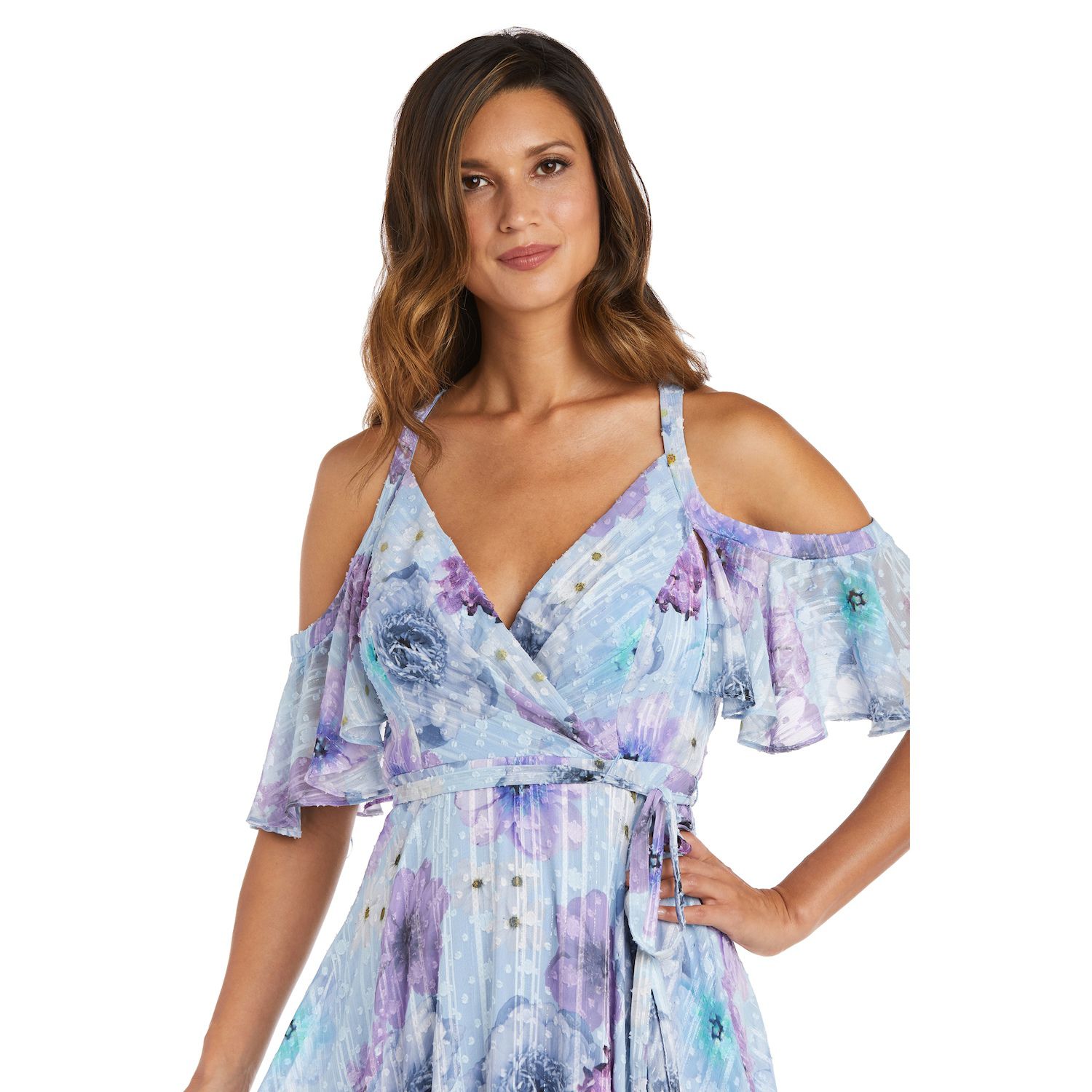 Women's Nightway High-Low Floral Print Dress