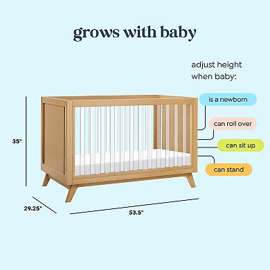 DaVinci Otto 3-in-1 Acrylic Slats Convertible Crib