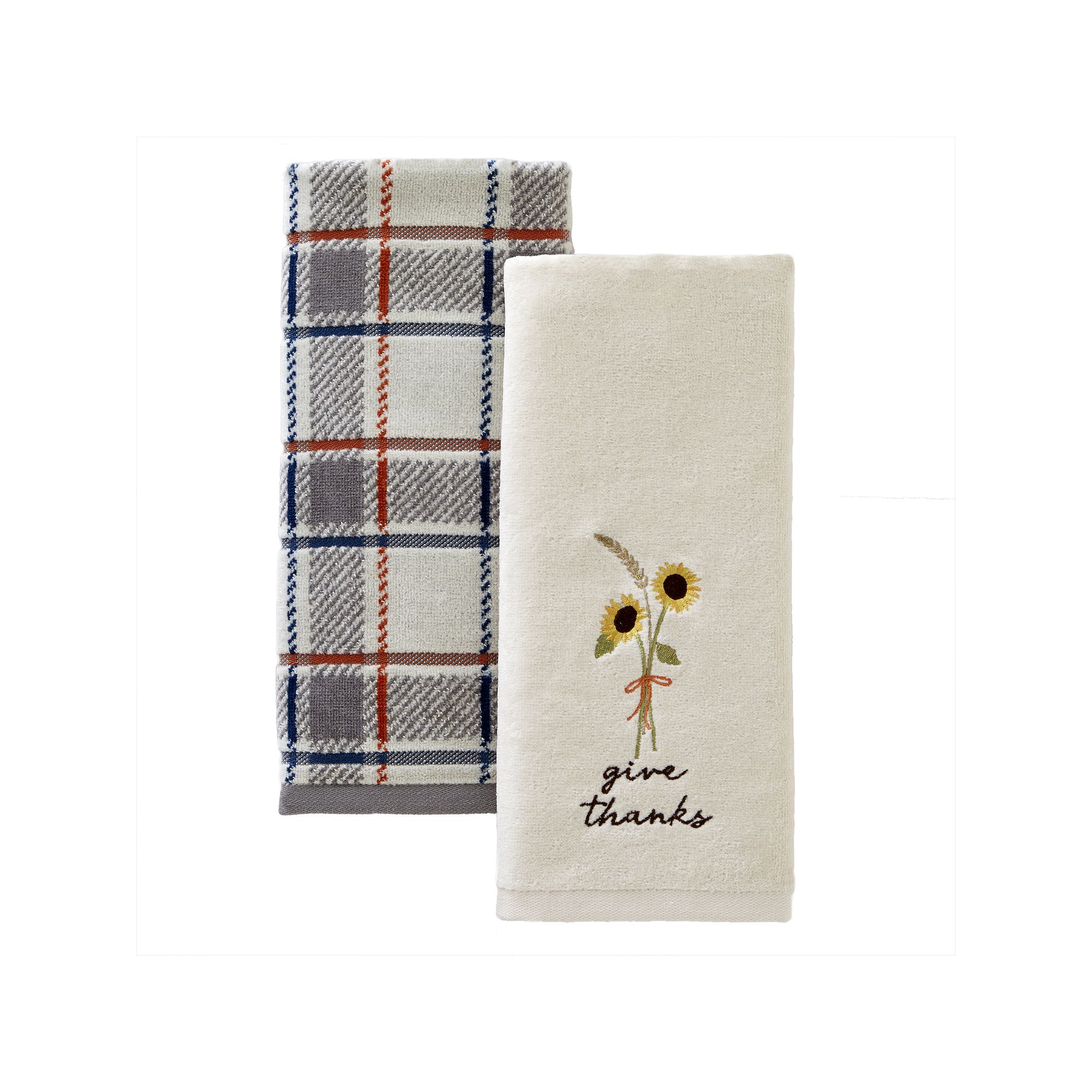 SKL Home Give Thanks 2-piece Hand Towel Set, Multi