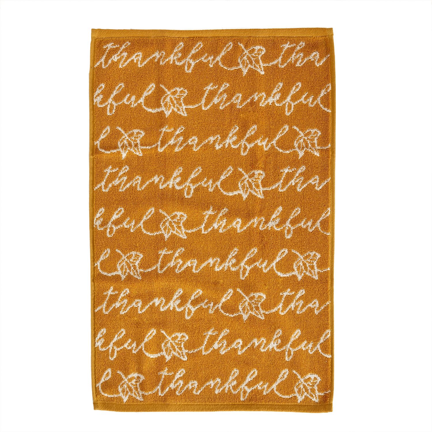 SKL Home Thankful Script Hand Towel - Thumbnail 3