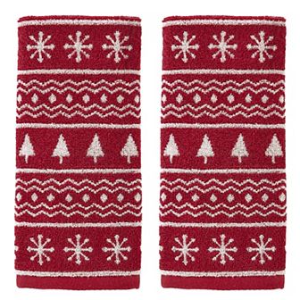 SKL Home Fair Isle 2 pc Hand Towels Set
