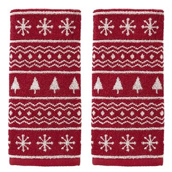 SKL Home Fair Isle 2 pc Hand Towels Set