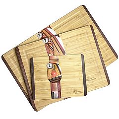 Small Bamboo Cutting Board with Handle - Penguen Collection