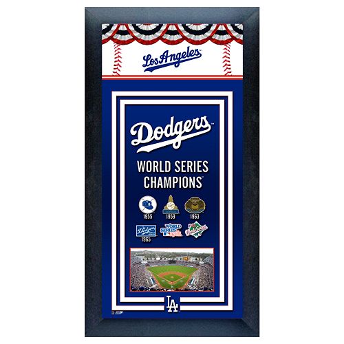 Los Angeles Dodgers World Series Champions Framed Wall Art