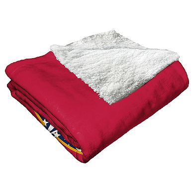 MLB Official Los Angeles Angels of Anaheim "Celebrate Series" Silk Touch Sherpa Throw Blanket