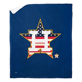 MLB Official Houston Astros "Celebrate Series" Silk Touch Sherpa Throw Blanket