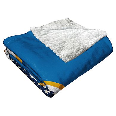 MLB Official Chicago Cubs "Celebrate Series" Silk Touch Sherpa Throw Blanket