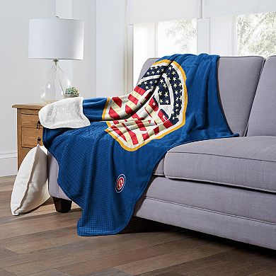 MLB Official Chicago Cubs "Celebrate Series" Silk Touch Sherpa Throw Blanket