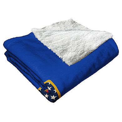 MLB Official Los Angeles Dodgers "Celebrate Series" Silk Touch Sherpa Throw Blanket
