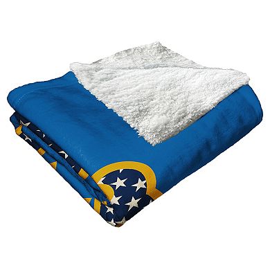 MLB Official New York Mets "Celebrate Series" Silk Touch Sherpa Throw Blanket