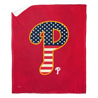 MLB Official Philadelphia Phillies "Celebrate Series" Silk Touch Sherpa Throw Blanket