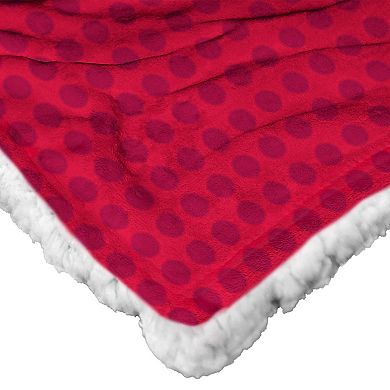 MLB Official Philadelphia Phillies "Celebrate Series" Silk Touch Sherpa Throw Blanket