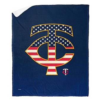MLB Official Minnesota Twins "Celebrate Series" Silk Touch Sherpa Throw Blanket