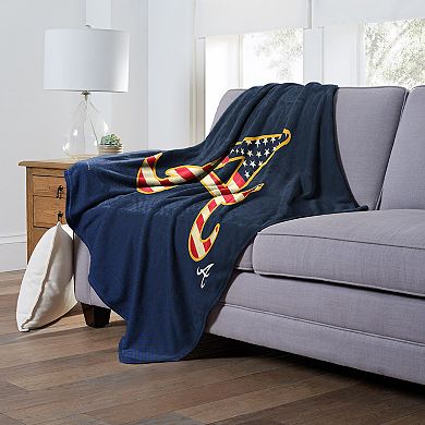 MLB Official Atlanta Braves "Celebrate Series" Silk Touch Throw Blanket