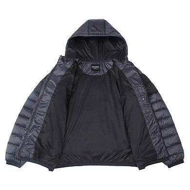 Men's Light Weight Quilted Hooded Puffer Jacket Coat