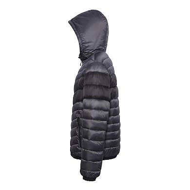 Men's Light Weight Quilted Hooded Puffer Jacket Coat